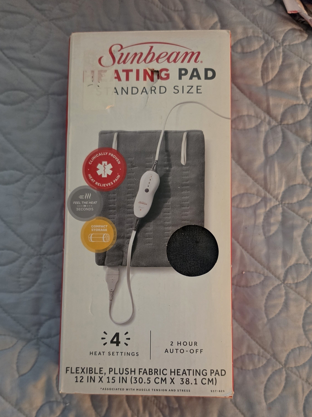 Heated Fabric Pad on Bedding